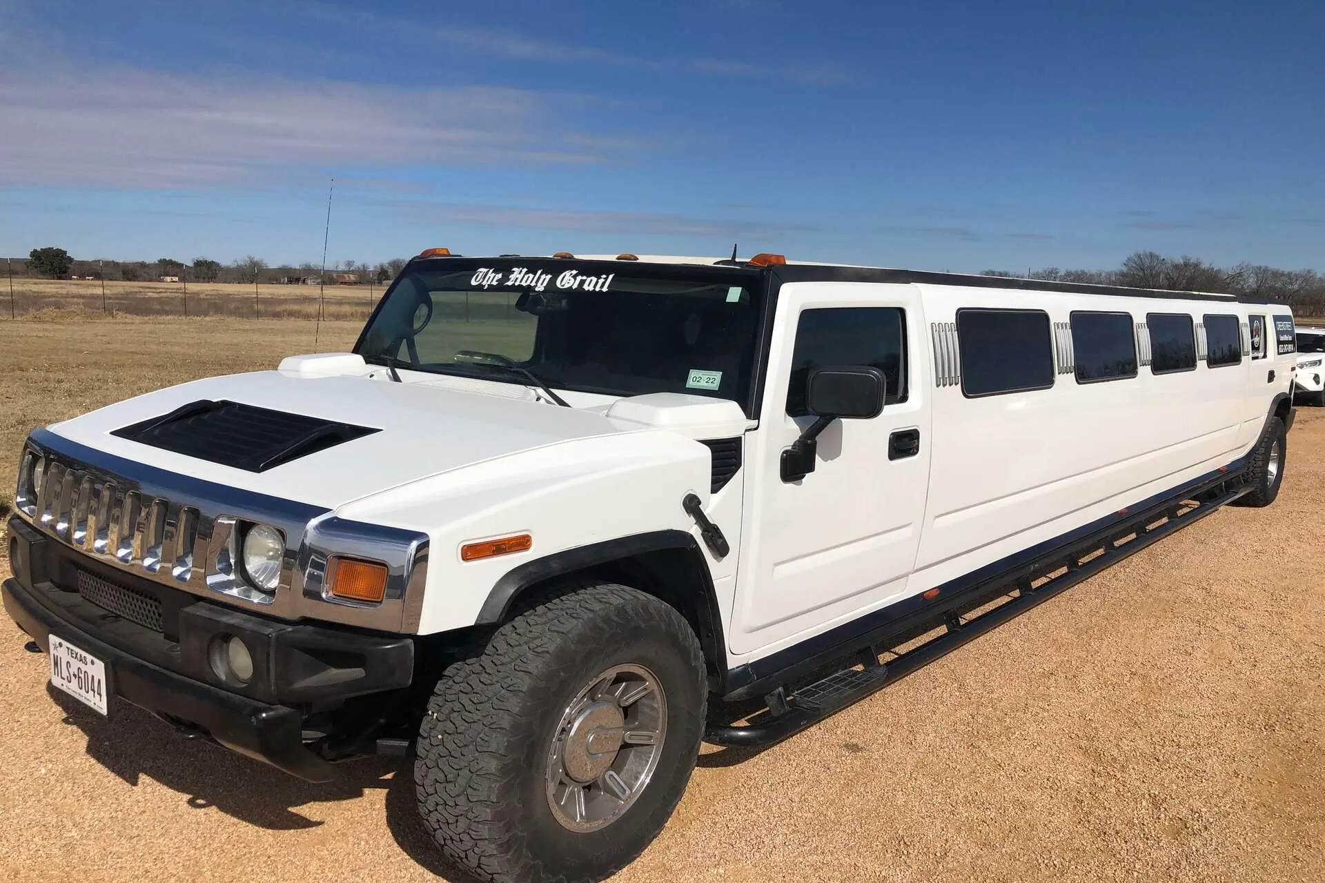 The Holy Grail white Hummer stretch limousine
